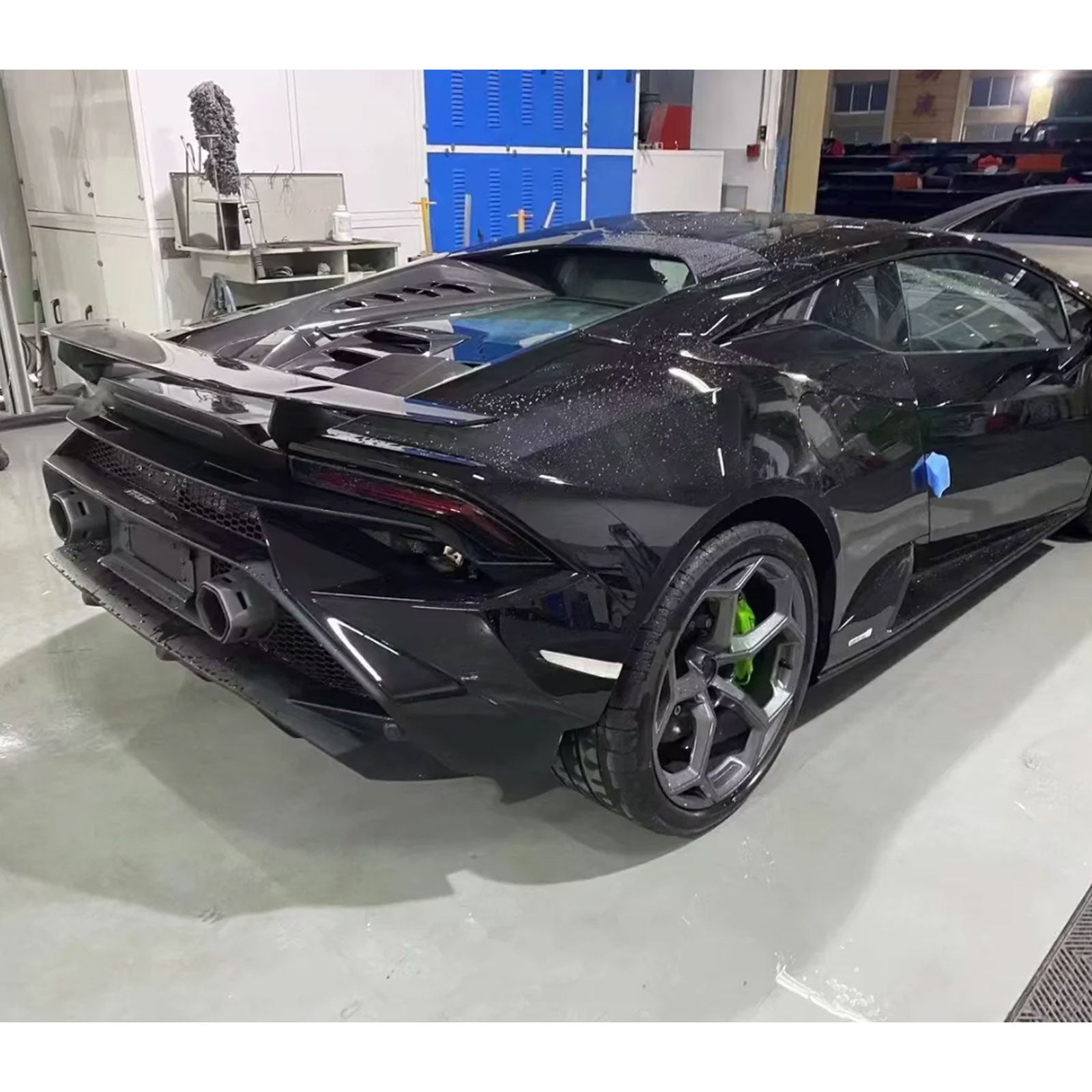 Carbon Fiber Rear Base Deck Lid Replacement for Lamborghini Huracan EVO - Bull Boost Performance