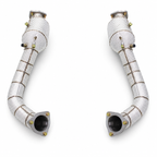 Catted High Flow Exhaust Downpipe for Porsche Cayman 718 GT4 RS 4.0L 2022-2025 by Stratec Systems
