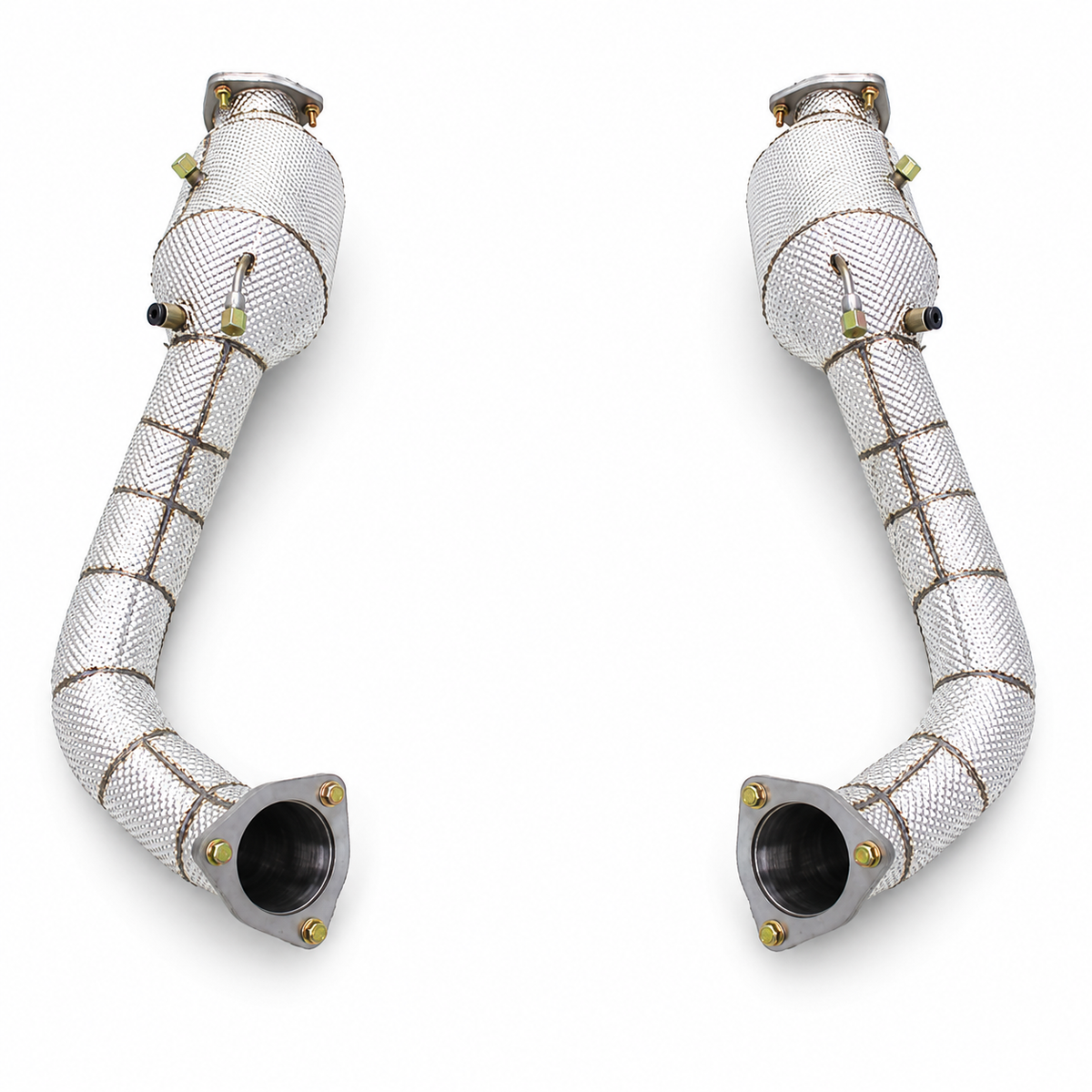 Catted High Flow Exhaust Downpipe for Porsche Cayman 718 GT4 RS 4.0L 2022-2025 by Stratec Systems