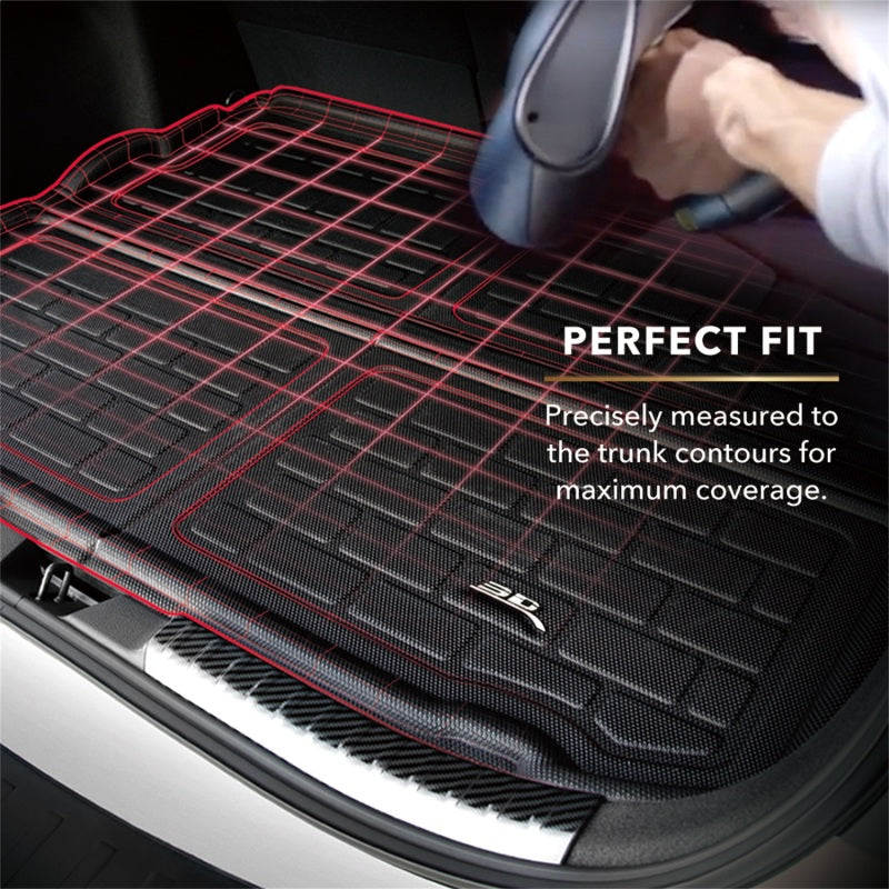 3D Maxpider 22-24 Acura MDX Kagu Black Foldable Cargo Liner