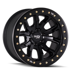 Dirty Life 9303 DT-1 17x9/8x165.1 BP/-12mm Offset/130.8mm Hub Matte Black Wheel - Beadlock