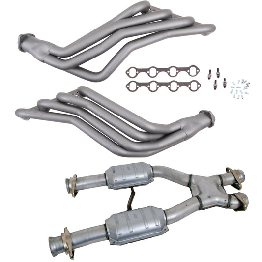 BBK 79-93 Ford Mustang 5.0L 1-3/4 Long Tube Headers w/High Flow Catted X-Pipe (Ti Ceramic)