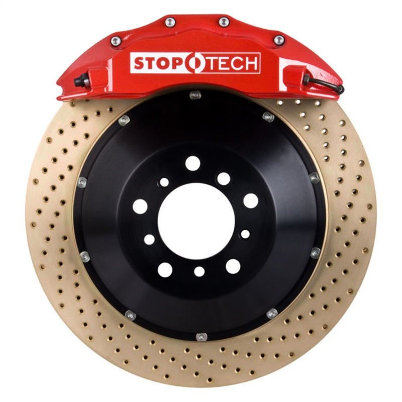 StopTech Porsche 911 05-10 Carrera Front BBK ST-60 Caliper Red / 2pc Zinc Drilled 355x35mm Rotor