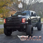Oracle 07-13 Chevrolet Silverado LED Round Style Headlight Halo Kit - Blue