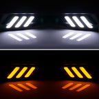2016-2018Â Honda Civic LED Amber & White Fog light Bezels Cover 2DR 4DR