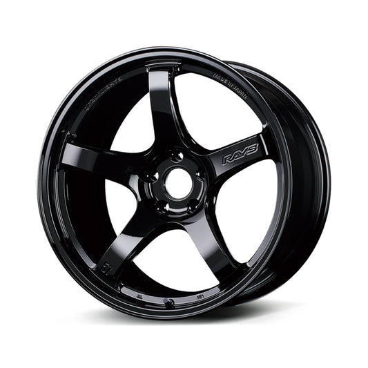 Gram Lights 57CR 17x9 +38 5x114.3 Gloss Black Wheel