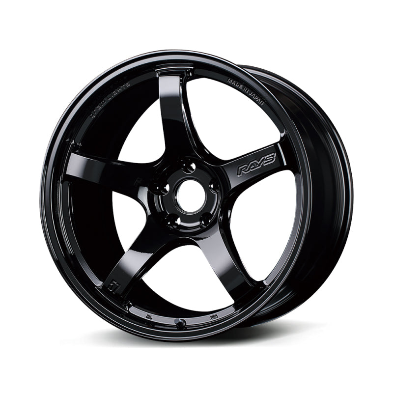 Gram Lights 57CR 17x9 +12 5x114.3 Gloss Black Wheel