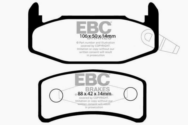 EBC 88-90 Buick Regal 2.8 Ultimax2 Rear Brake Pads