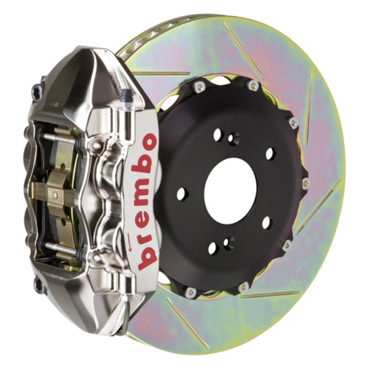 Brembo 99-05 S2000 Rear GTR BBK 4 Piston Billet328x28 2pc Rotor Slotted Type-1- Nickel Plated