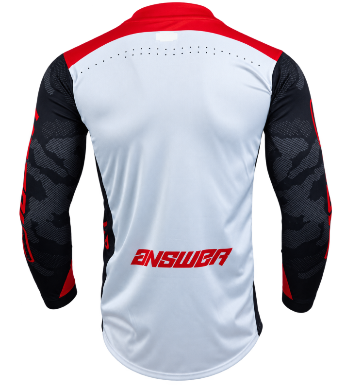 Answer LE Elite Camo Jersey Red/White/Black Youth - Medium