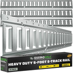 Rhino USA 5Ft E-Track Tie-Down Rails, Silver (4 Pack)