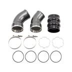 Wehrli 06-10 Chevrolet 6.6L LBZ/LMM Duramax Passenger Side 3.5in Intercooler Pipe - Flat Black