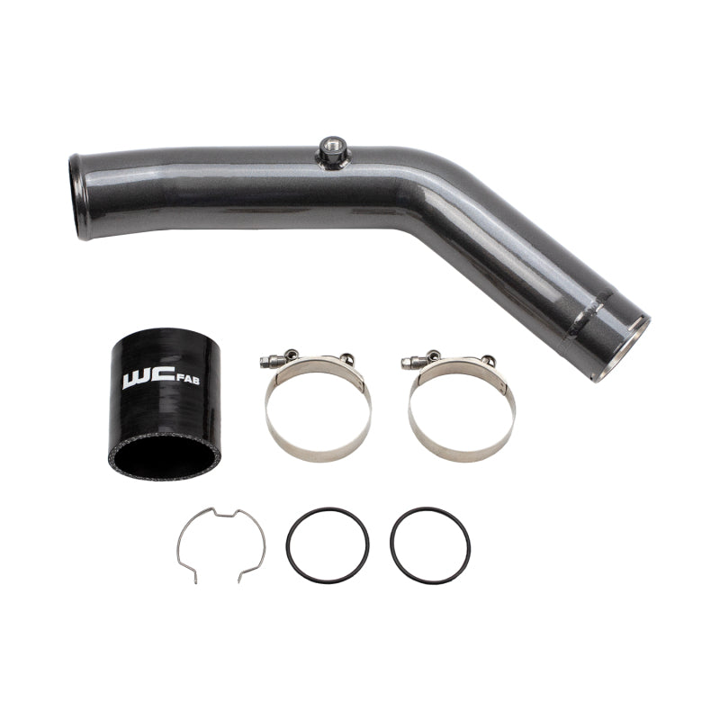 Wehrli 23-24 Ford 6.7L HO Power Stroke 3in Hot Side Intercooler Pipe - Bengal Silver