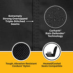 Covercraft 22-24 Ford Bronco Raptor Carhartt Super Dux SeatSaver Front Row Custom Seat Cover - Black