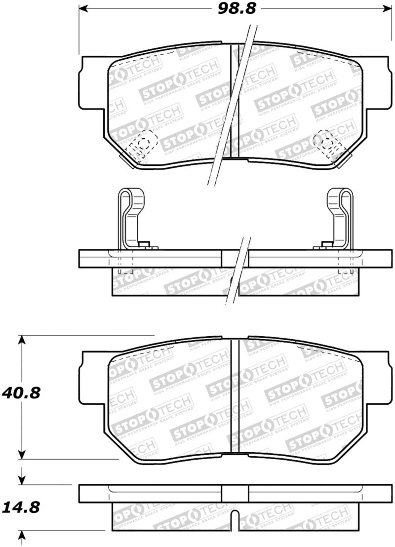 StopTech Street Select Brake Pads