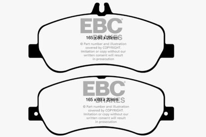 EBC 13-16 Mercedes-Benz GLK250 2.1 Twin TD Ultimax2 Front Brake Pads