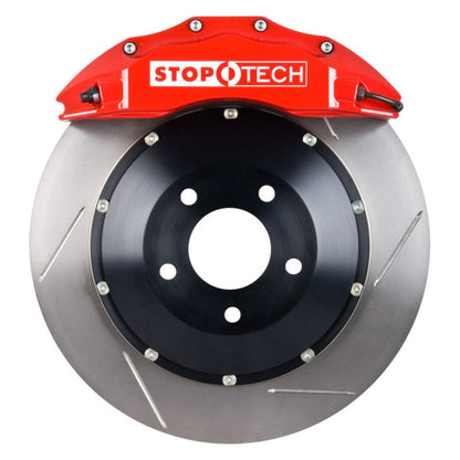 StopTech 08-13 BMW M3/11-12 1M Coupe Front BBK w/ Red ST-60 Calipers Slotted 380x35mm Rotor