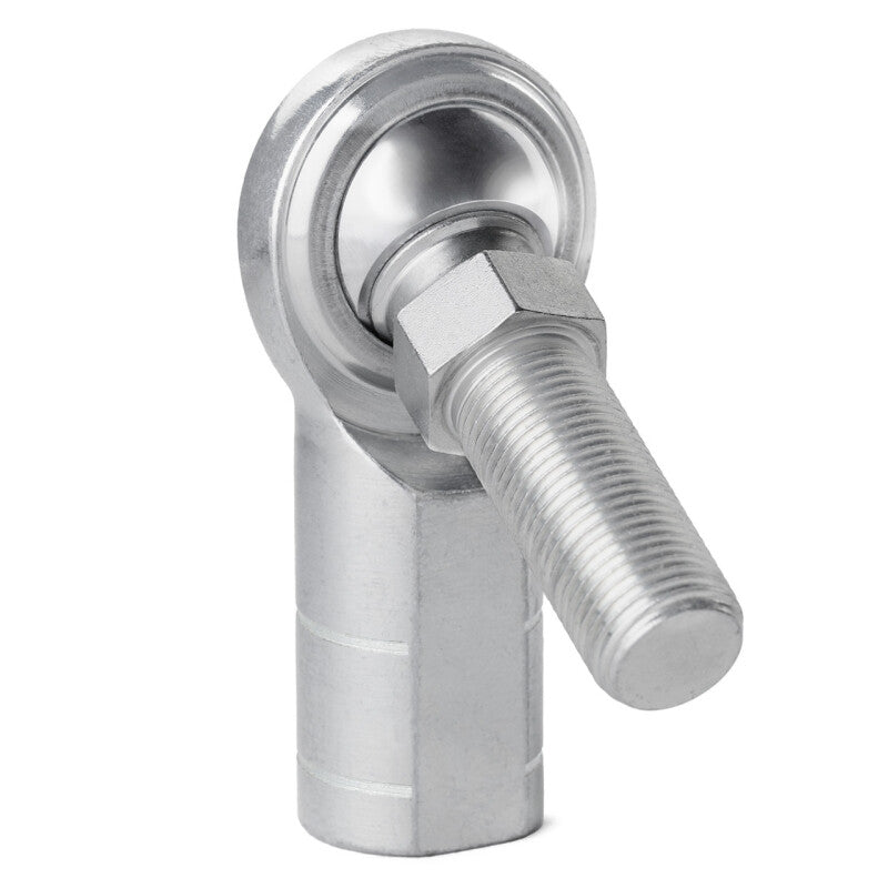 QA1 C Series 2-Pc Rod End - Female/Left Hand - 12mm Bore x M12x1.75 w/Stud - Carbon Steel