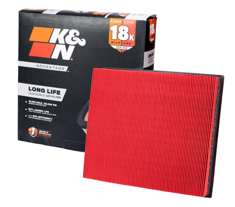 K&N Advantage Air Filter 18K Miles Dodge Ram 2500/3500 Pickup L6-5.9L Dsl 2003-2009