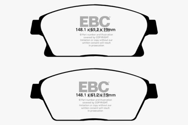 EBC 13+ Buick Encore 1.4 Turbo Ultimax2 Front Brake Pads