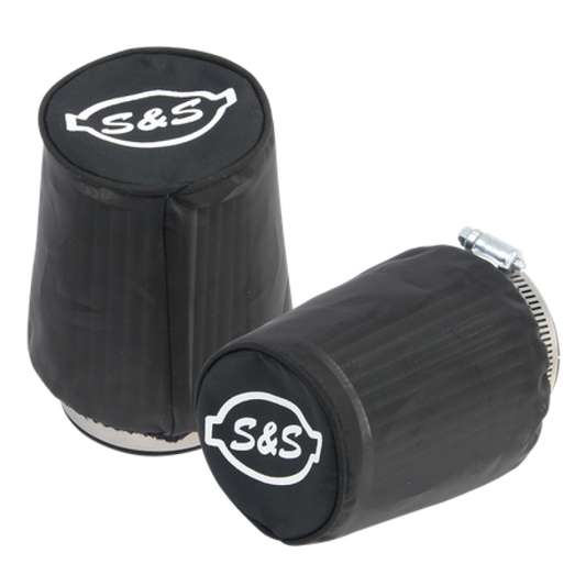 S&S Cycle Air Filter Cover For Tapered S&S Tuned Induction Filters - Black Nylon - 2 Pack