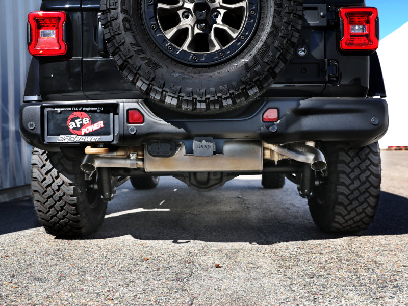 aFe MACHForce XP 304 Stainless Steel Exhaust Tip Upgrade 21-23 Jeep Wrangler JL Rubicon