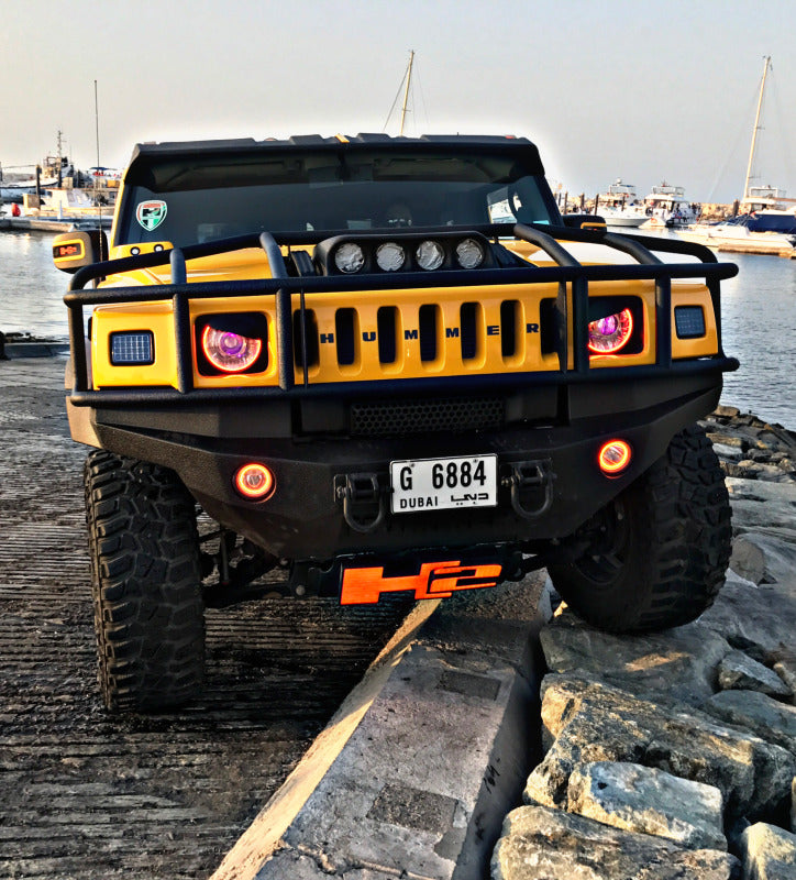 Oracle 03-10 Hummer H2 LED Fog Light Halo Kit - Red