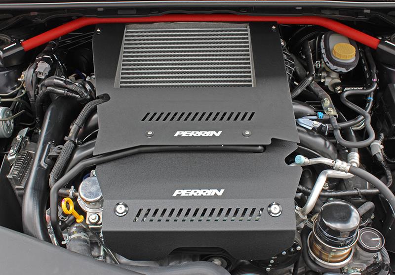 PERRIN 15-21 Subaru WRX Engine Cover Kit (Intercooler & Pulley Covers Incl.) - Black