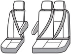 Covercraft 15-26 Ford Transit Polycotton SeatSaver Custom Third Row Seat Covers-Taupe