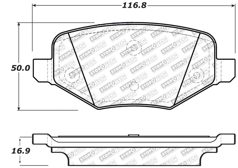 StopTech Street Select Brake Pads - Rear