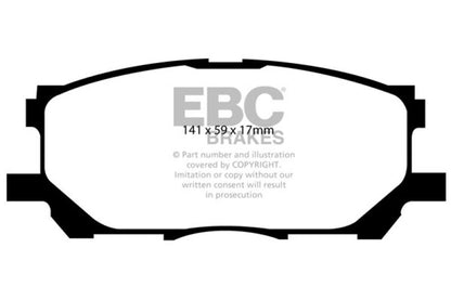 EBC 04-07 Lexus RX330 3.3 Ultimax2 Front Brake Pads