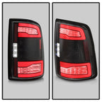 Spyder 19-24 Dodge Ram 2500/3500 HD LED Tail Lights - Blk (ALT-YD-DR19HDLEDBSAP-GRSEQ-BK)