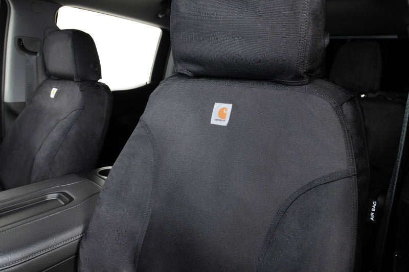 Covercraft 22-24 Ford Bronco Raptor Carhartt Super Dux SeatSaver Front Row Custom Seat Cover - Black