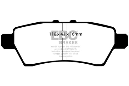 EBC 05-12 Nissan Pathfinder 4.0 Ultimax2 Rear Brake Pads