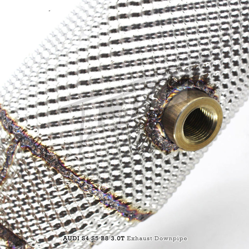 Free Flow 304 Stainless Exhaust Downpipe for Audi S4 S5 B8 - Bull Boost Performance
