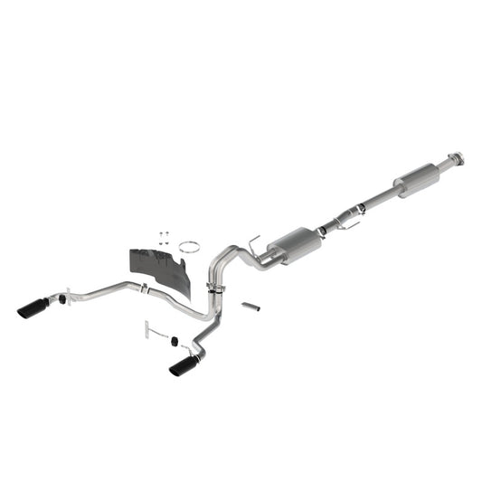 Ford Racing 21-24 F-150 Sport Rear Exit Exhaust - Black Tips