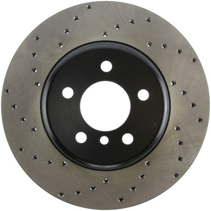 StopTech 11-13 BMW 550i Rear Right Drilled Sport Brake Rotor