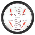 Autometer Phantom Quad 5in. Gauge 0 Ohm (E) - 90 Ohm (F) Electric