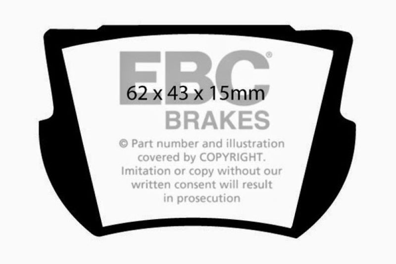 EBC 66-74 Lotus Elan 1.6 Ultimax2 Rear Brake Pads