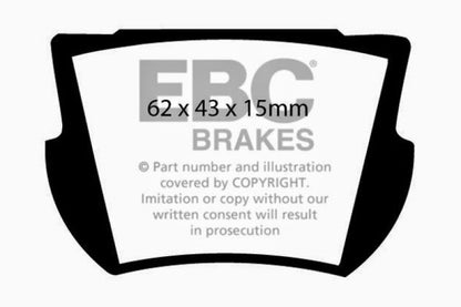 EBC 66-74 Lotus Elan 1.6 Ultimax2 Rear Brake Pads