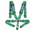 NRG 5PT 3in. Seat Belt Harness / Cam Lock - Green