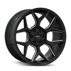 Mayhem Vanquish 8119 20X9.5 / 5x127/5x139.7 / 0mm Offset / 78.1mm Hub - Gloss Black Milled
