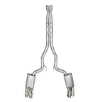 Stainless Works 2024 Mustang GT Catback Quad Tips Legend Sound X-Pipe Factory Connect Exhaust