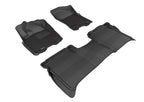 3D MAXpider 09-15 Nissan Titan Crew Cab Kagu Black Full Set (w/ STORAGE BOX)