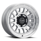 ICON Anza 17x8.5 5x150 25mm Offset 5.75in BS Silver Machined Wheel