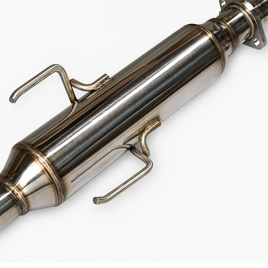 2.5” Stainless Steel Catback Exhaust Muffler System For Honda CRX 88-91 304ss - Bull Boost Performance