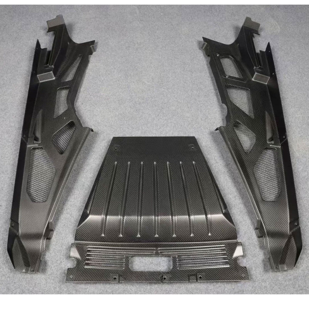 Carbon Fiber Engine Bay Cover Interior Trim for Lamborghini Huracan EVO - Bull Boost Performance