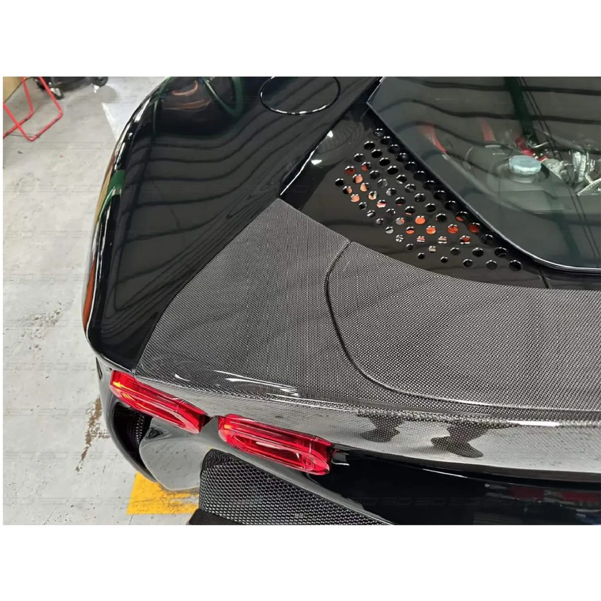 Carbon Fiber Rear Spoiler for Ferrari SF90 by Stratec Systems