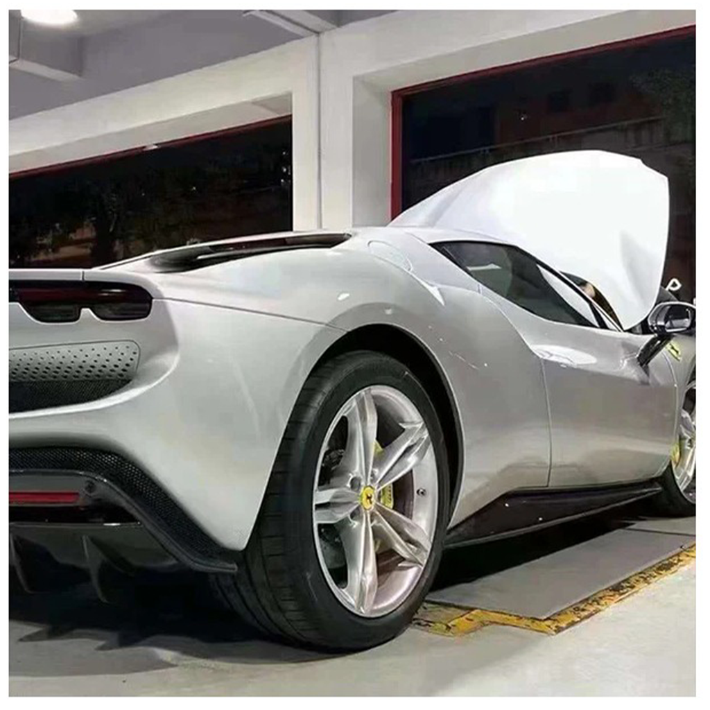 Dry Carbon Fiber Side Skirts for Ferrari 296 GTB by Stratec Systems