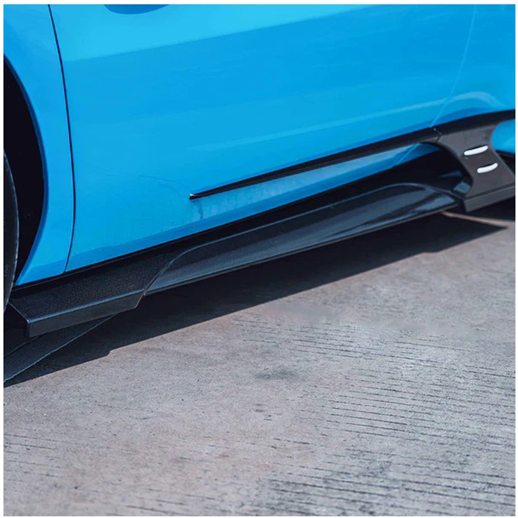 Dry Carbon Fiber Lower Side Skirts for Ferrari 296 GTB by Stratec Systems